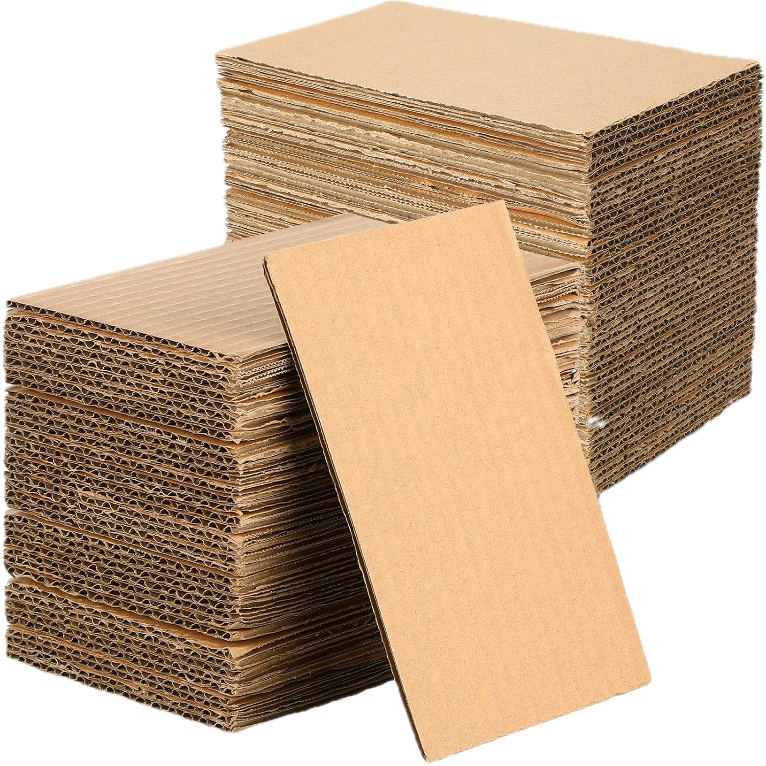Stacks of corrugated sheets
